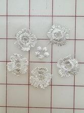 Applique - Silver Corded Lace Flower Applique White  6 Pieces Dyeable! Only One Set Left! (Copy)